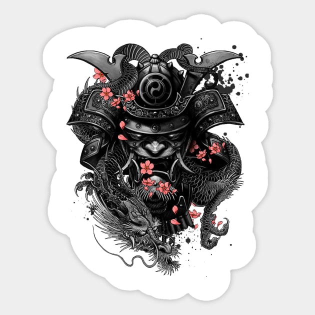 Samurai irezumi Sticker by GTC_Design